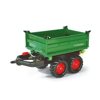 Atrelado de trator de brincar rolly toys rollyMega Trailer | Verde - 1