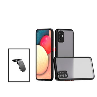 Kit Phonecare Capa Anti Choque Camera Protection + Suporte Magnético L Safe Driving Carro para Oppo Reno5 Z - Preto - 1