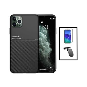 Kit Gift4Me Capa Traseira Magnética Anti Choque + Película de Vidro Temperado GorilasGlass + Suporte de Carro Magnético L para Apple iPhone 14 - Preto - 1