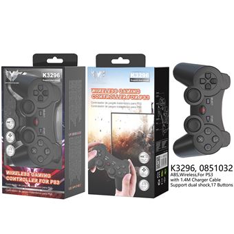 Controlador Wireless MoveTech K3296 | Compatível com PS3 - Preto - 1