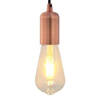 Casquilhos de lâmpadas vidaXL |  2 Peças | Bronze vermelho E27 - 1