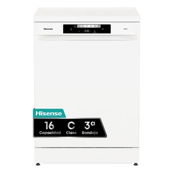 Máquina de Lavar Loiça Hisense HS643C90W | 16 talheres | 60 cm | C | Branco - 1