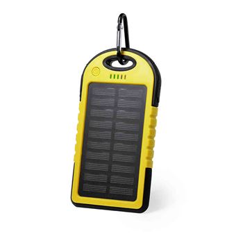 Banco de Energia Solar DAM Lenard | 4000 mAh - Amarelo - 1