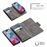 Capa Magunivers Pu Bolso com Zíper Removível 2 em 1 Cinza para Xiaomi Redmi 8A_1