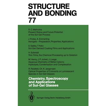 Chemistry, Spectroscopy and Applications of Sol-Gel Glasses - Paperback - 2013 - 1