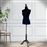 Manequim Feminino de Costura HOMCOM Busto de Senhora para Modistas Exibição Negro Altura Ajustável a 130-168cm_1
