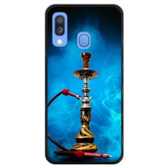 Capa Hapdey para Samsung Galaxy A40 2019 Design Shisha em Silicone Flexível e TPU Preto