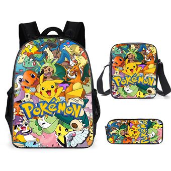 Mochila infantil Royal Bailey 09 | com bolsa de ombro infantil e capa protetora com fecho | Pokémon - 1