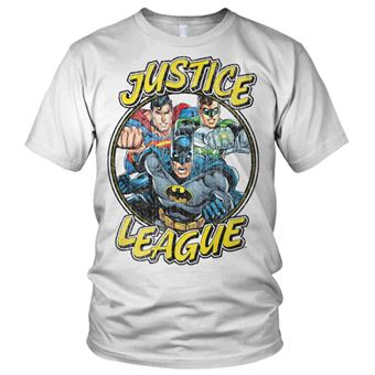 T-shirt Justice League Team | Branco | M