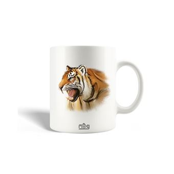 Caneca Maniacase Tiger Coloured Texture Design - 1