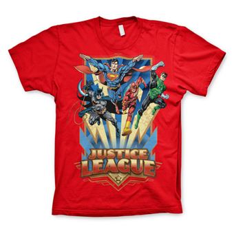 T-shirt Justice League - Team Up! | Vermelho | XXL