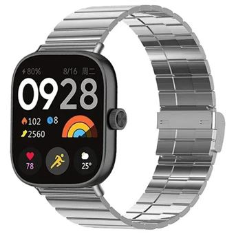 Bracelete em Elos de Aço Inoxidável Antiimpacto para Xiaomi Band 8 Pro | Prata - 1