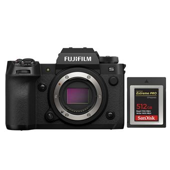 Corpo FUJIFILM X-H2S + Cartão SanDisk 512GB Extreme Pro CF CFexpress Type B - 1