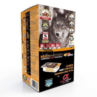 Alimento Semi-Húmido AlphaSpirit Multi-Protein Embalagem 1,5Kg -7 monodoses de 210g - 1