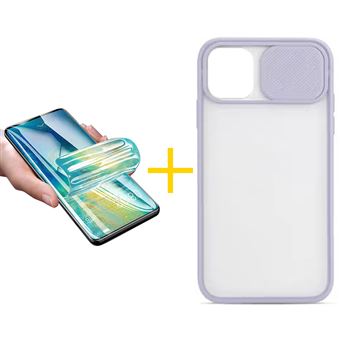 Pack 1 x Película de Hidrogel + Capa Accetel Apple iphone 11 Pro Max | Gel Proteção Câmara - Lilás - 1
