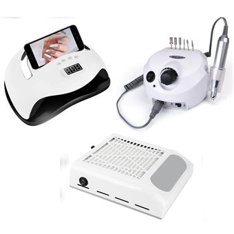 Kit Manicure Klack | Aspirador | Secador | Polidora - Branco - 1