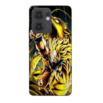 Capa Maniacase para Oppo Reno 13F | Son Goku Super Saiyan SSJ3 Attaque point Dragon - 1