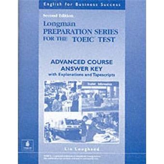 Longman Preparation Series for the TOEIC Test: Advanced Course - Answer Key - 1