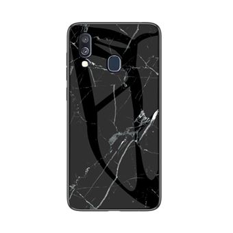 Capa Magunivers de TPU Combinação de Padrão de Grãos de Mármore Preto para Samsung Galaxy A40