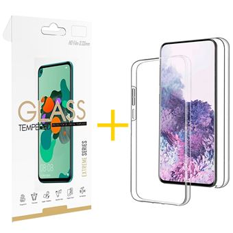 Pack skyhe 1 x Película de Vidro Temperado 2.5D + Capa para Samsung Galaxy Note 20 Ultra 5G Dupla 360º | Transparente Clear - 1