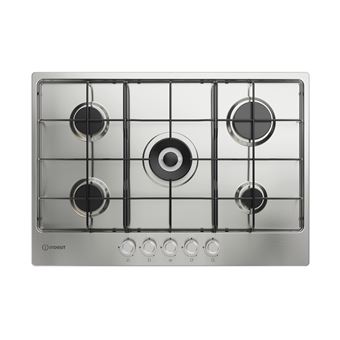 Placa a Gás Indesit THP 752 W/IX/I 1 | 73 cm | 5 Zonas | Aço inoxidável - 1