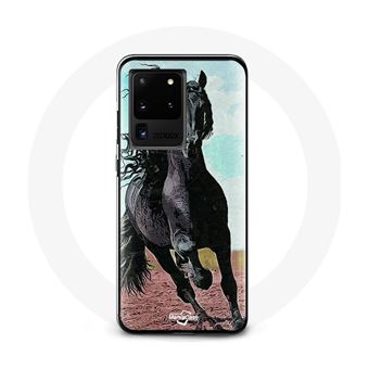 Capa Maniacase para Samsung Galaxy S20 Ultracavalo Preto Da Raça Frison - 1