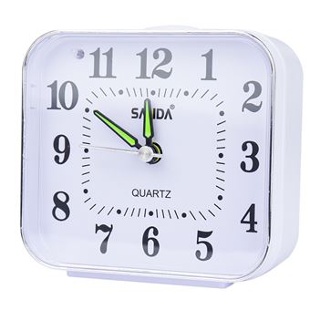Relógio Despertador Analógico Sanda Sd-4051 - Branco - 1