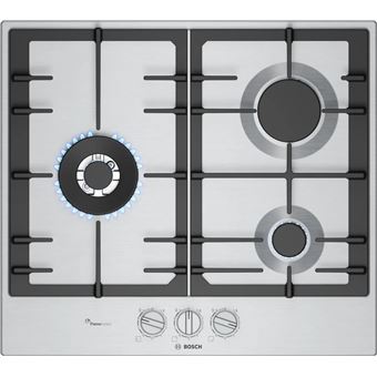 Placa a Gás Bosch Serie 6 PCC6A5I90 | 58.2 cm | 3 Zonas | Aço inoxidável - 1