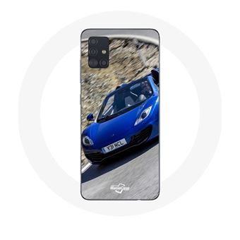 Capa Maniacase para Samsung Galaxy A71 Fórmula 1 Mclaren Carro Azul - 1