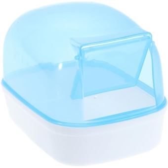 Casa de Banho de Areia para Chinchila e Hamster Orysin | Forma de Urso Azul - 1