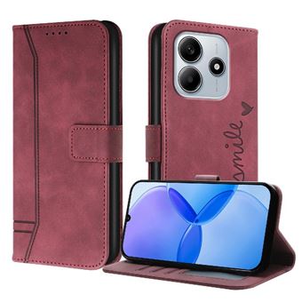 Capa ZURSANA para Xiaomi Poco M7 Pro 5G | Pele PU | Magnética TPU | À Prova de Choque | Vermelho - 1