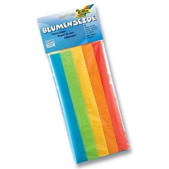 Pack de 5 Folhas de Papel Seda FOLIA | 50x70 - Sortido de Cores - 1
