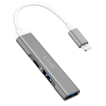 Hub Lightning LinQ para 2 Portas Usb e 1 Porta Lightning Carga / Sincronização - 1