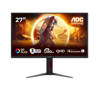 Monitor Gaming AOC Q27G4ZD | QD-OLED | QHD | 0,03 ms | 280 Hz | 27" | F - 1