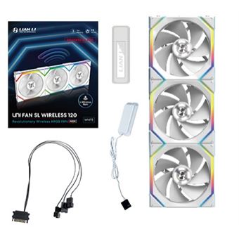 Ventoinha Lian Li UNI FAN SL Wireless 120 Reverse Blade | Branco - 1