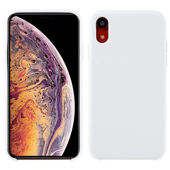 Capa Silicone Sólidao sedoso Branco para iPhone XR 6.1'' - 1