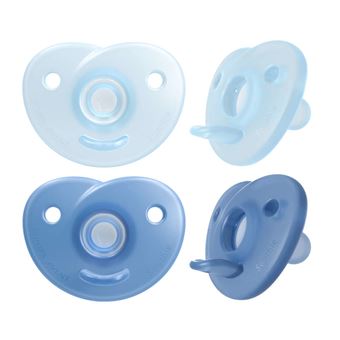 Chupeta Ultra Macia Philips AVENT Soothie SCF099/21 2 chupetas 0-6m | Azul - 1