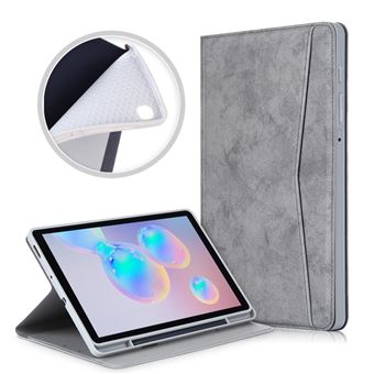 Capa Magunivers Pu Fosco com Porta Caneta Cinza para Samsung Galaxy Tab S6 Lite 10.4 - 1
