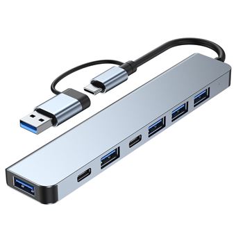 Hub USB-C 7 em 1 V-REEL com HDMI, USB, PD, SD/TF - Para Escritório e Viagem | QT17 - 1