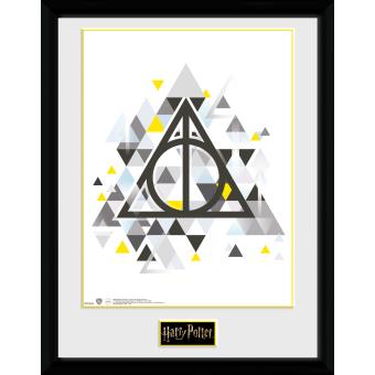 Poster Emoldurado GB Posters Harry Potter Deathly Pixels 30 x 40 cm - 1
