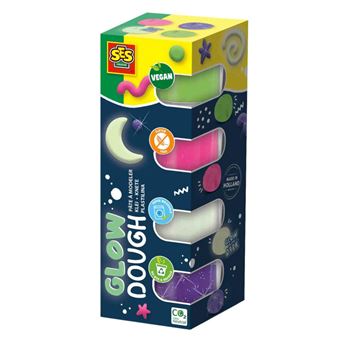 Plasticina Feel Good Glow Ses Dough | 4x90G - 1