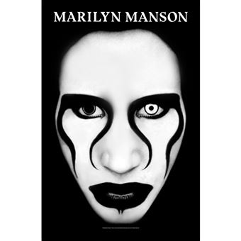 Poster Rock Off MARILYN MANSON - Defiant Face | Textile Poster | 70 cm x 106 cm - 1