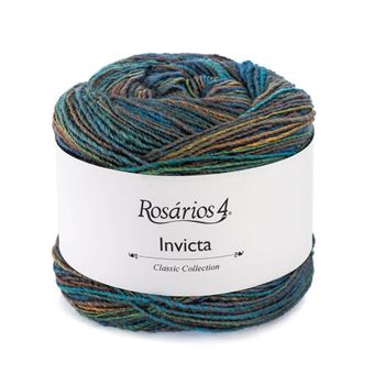 Fio de Lã Rosarios 4 Invicta 1| 50G - Azuis 25 - 1