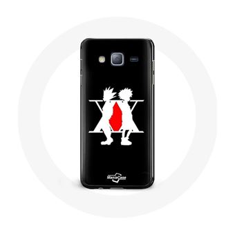 Capa Maniacase para Samsung Galaxy Grand Prime Hunter X Hunter Manga Logotipo Fundo Preto - 1