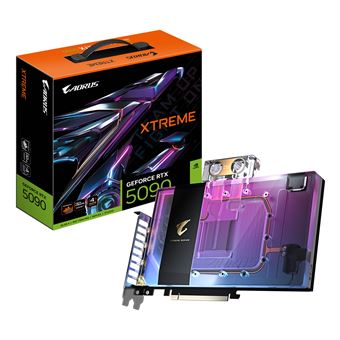 Placa de Vídeo GIGABYTE AORUS GeForce RTX 5090 XTREME WATERFORCE WB 32G | Transparente - 1