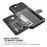 Capa Magunivers PU revestido com folha built-in preto para Apple iPhone 8 Plus/7 Plus/6s Plus/6 Plus 4.7 inch_3