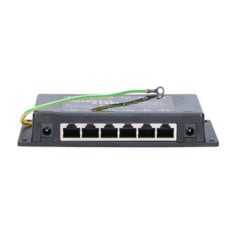 Adaptador Poe Extralink Gigabit PoE Injector 6 Portas 6x 1000Mb/s RJ45 | Preto - 1