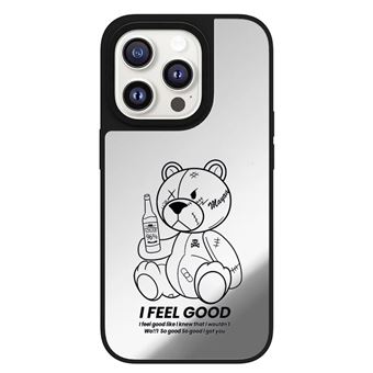 Capa de Silicone com Nizzoe SM-16 para iPhone 14 - Espelho Prata - 1