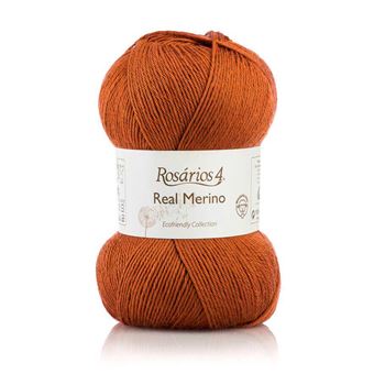 Fio de Lã Rosarios 4 Real Merino | 100G | Tijolo 11 - 1