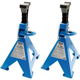 Conjunto de 2 Cavaletes BS para Suporte de Veículos | 6 Toneladas/Par - 1